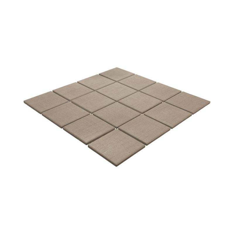 American Olean Stitchmark Cashmere Tan Fabric-Look Porcelain Tile - Straight Joint Flat