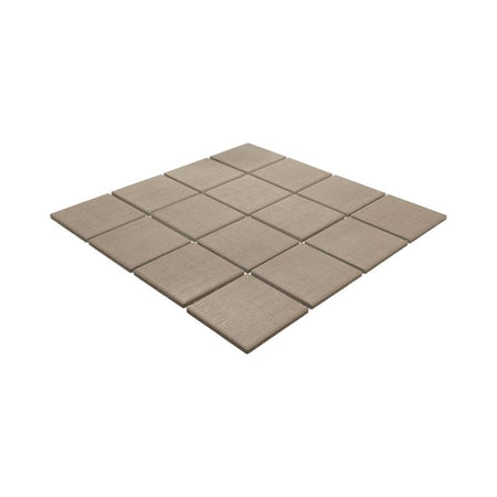 American Olean Stitchmark Cashmere Tan Fabric-Look Porcelain Tile - Straight Joint Flat