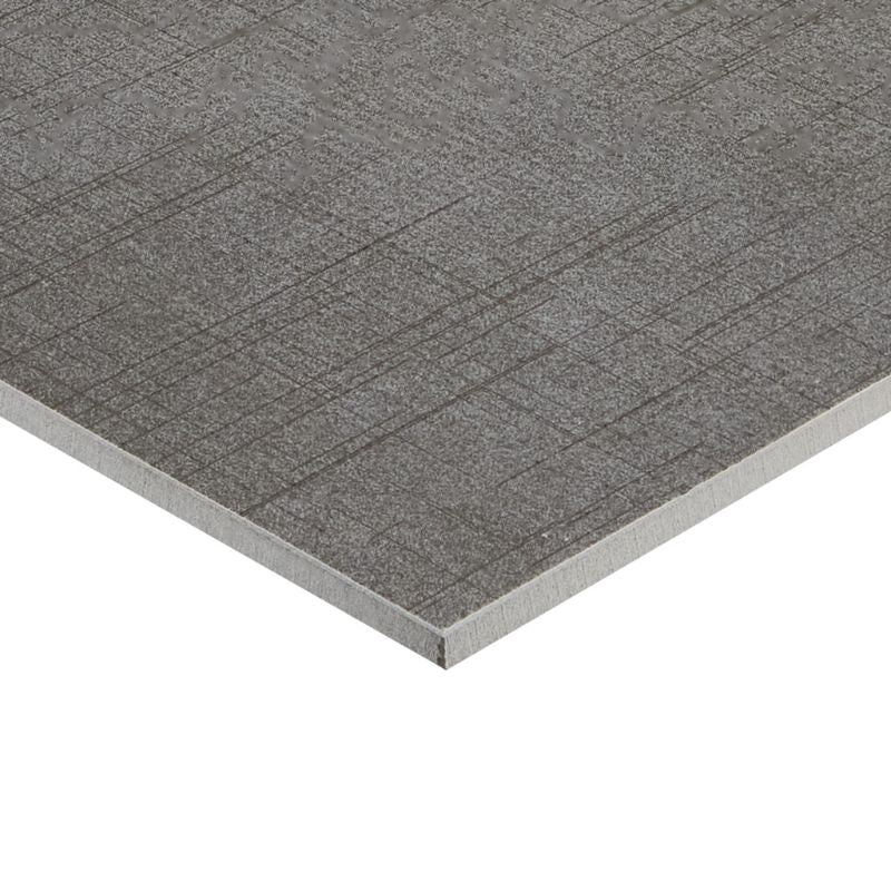 American Olean Stitchmark Jersey Gray Fabric-Look Porcelain Tile - Edge