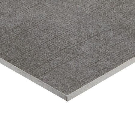 American Olean Stitchmark Jersey Gray Fabric-Look Porcelain Tile - Edge