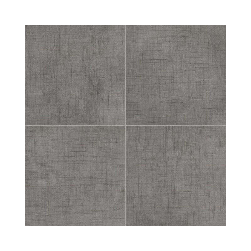 American Olean Stitchmark Jersey Gray Fabric-Look Porcelain Tile - Square