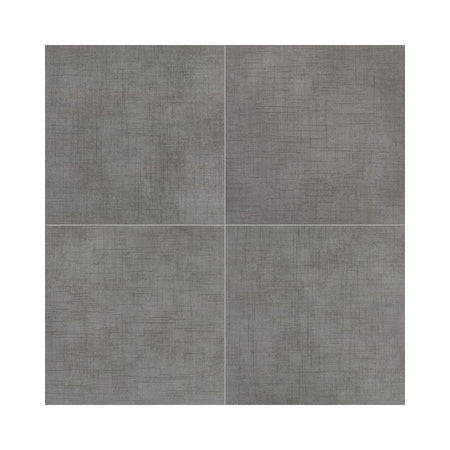American Olean Stitchmark Jersey Gray Fabric-Look Porcelain Tile - Square