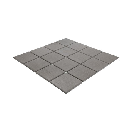 American Olean Stitchmark Jersey Gray Fabric-Look Porcelain Tile - Straight Joint Flat