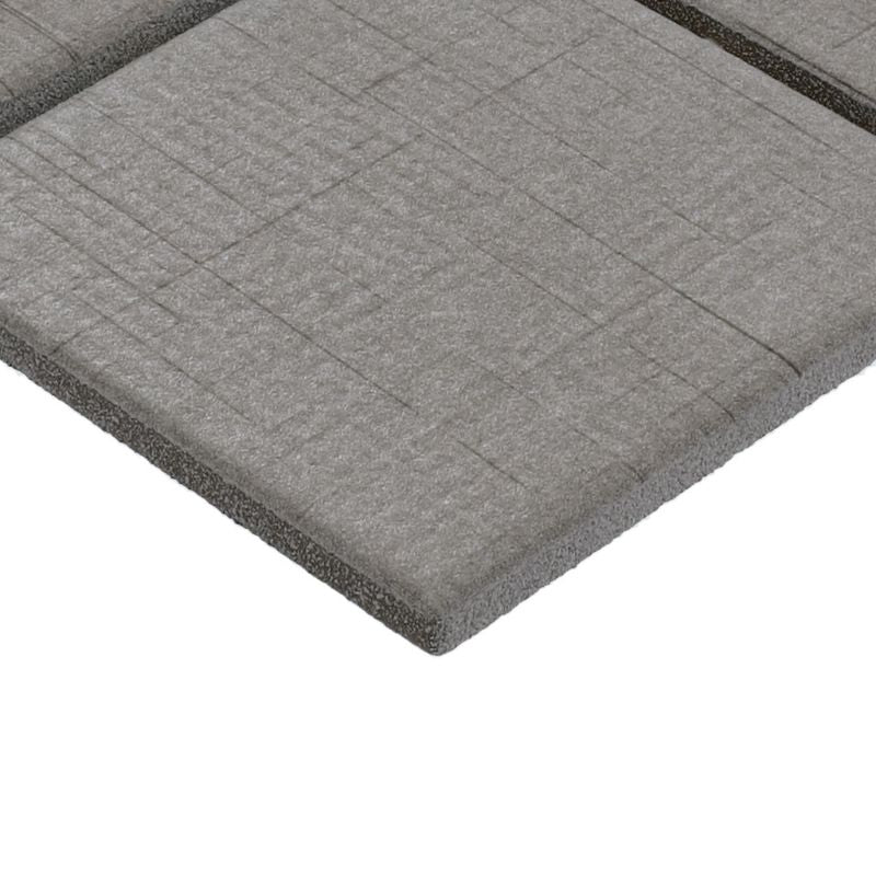 American Olean Stitchmark Jersey Gray Fabric-Look Porcelain Tile - Straight Joint Edge