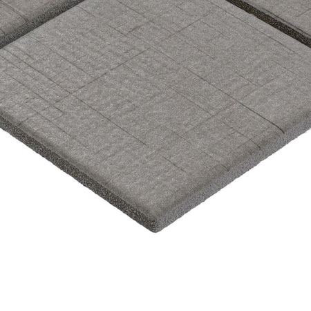 American Olean Stitchmark Jersey Gray Fabric-Look Porcelain Tile - Straight Joint Edge