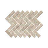 American Olean Sunset Falls Beige Stone-Look Tile - Herringbone
