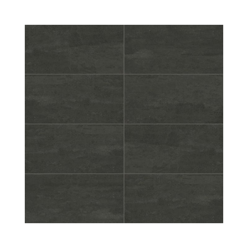 American Olean Theoretical Evolved Abstract Black Concrete-Look Porcelain Tile - Quality Home Distribution