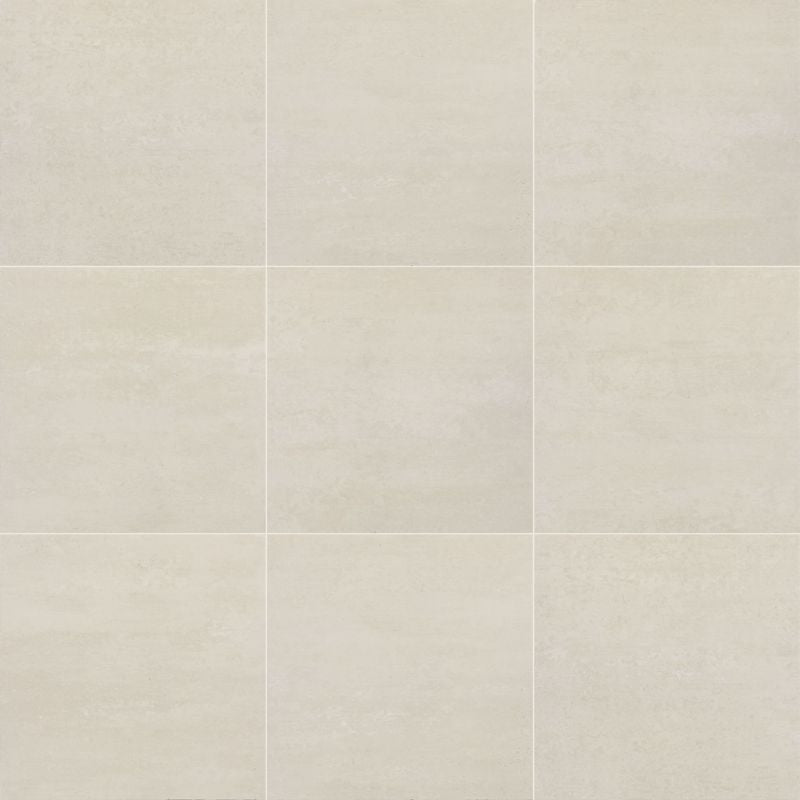 American Olean Theoretical Evolved Candid Cream Concrete-Look Porcelain Tile