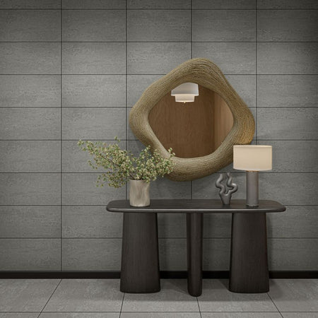 American Olean Theoretical Evolved Creative Gray Concrete-Look Porcelain Tile - Lifestyle 2