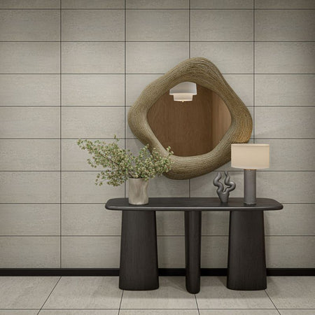 American Olean Theoretical Evolved Fundamental Gray Concrete-Look Porcelain Tile - Lifestyle 2