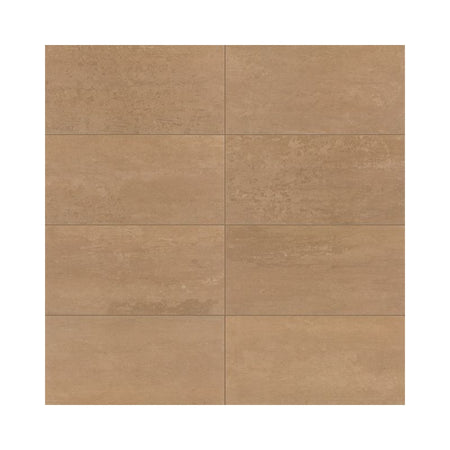 American Olean Theoretical Evolved Glowing Apricot Concrete-Look Porcelain Tile - Rectangle
