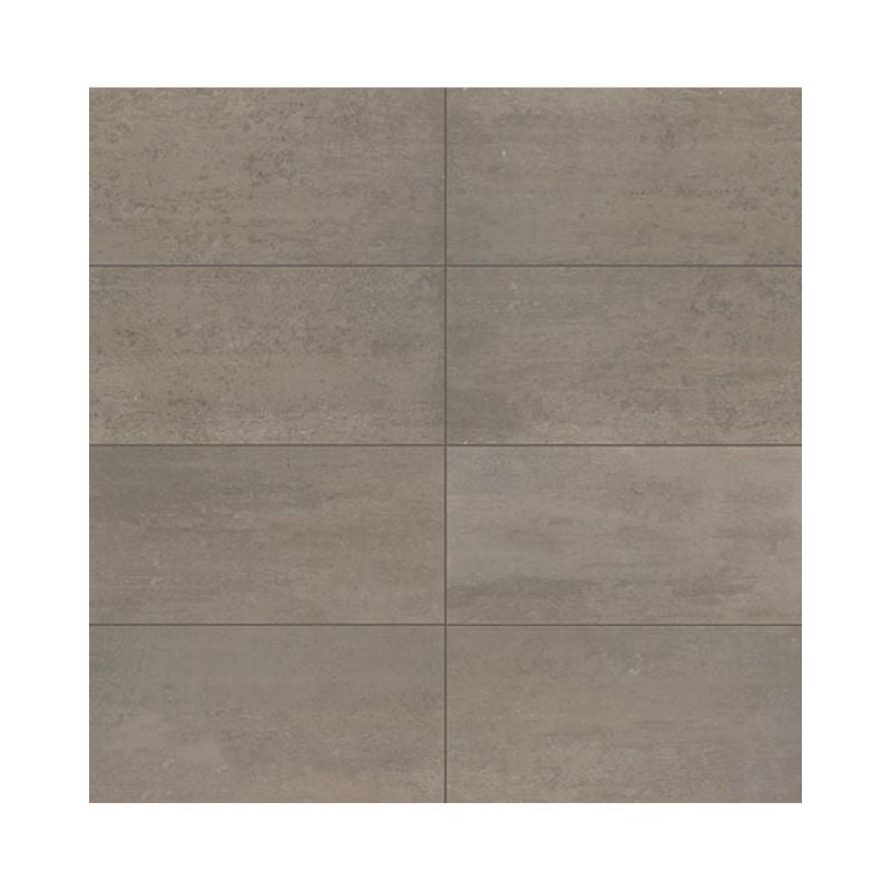 American Olean Theoretical Evolved Hibernate Brown Concrete-Look Porcelain Tile - Textured Rectangle