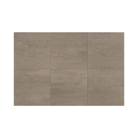 American Olean Theoretical Evolved Hibernate Brown Concrete-Look Porcelain Tile - Square