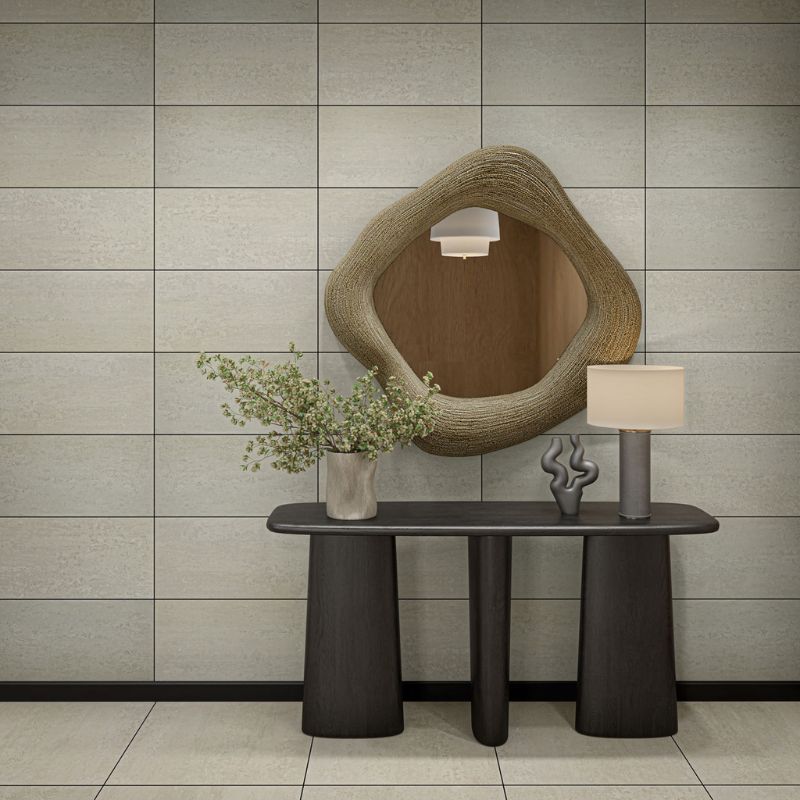 American Olean Theoretical Evolved Ritual Gray Concrete-Look Porcelain Tile - Lifestyle 2