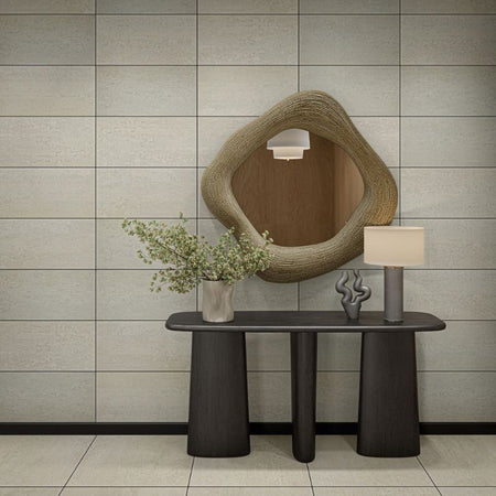 American Olean Theoretical Evolved Ritual Gray Concrete-Look Porcelain Tile - Lifestyle 2