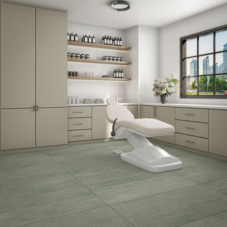 American Olean Theoretical Evolved Soft Sage Tile - Lifestyle