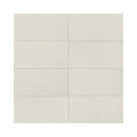 American Olean Theoretical Evolved Wishful White Concrete-Look Porcelain Tile - Matte Rectangle
