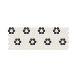 American Olean Unglazed Mosaics Ice White/Black Porcelain Tile - Quality Home Distribution