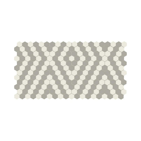 American Olean Unglazed Mosaics Ice White/Light Smoke Diamond Porcelain Tile - Quality Home Distribution