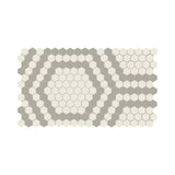 American Olean Unglazed Mosaics Ice White/Light Smoke Hex Porcelain Tile - Quality Home Distribution
