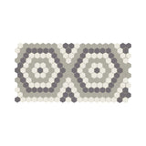 American Olean Unglazed Mosaics Ice White/Black/Light Smoke Porcelain Tile