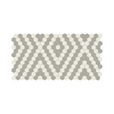 American Olean Unglazed Mosaics Ice White/Light Smoke Diamond Porcelain Tile