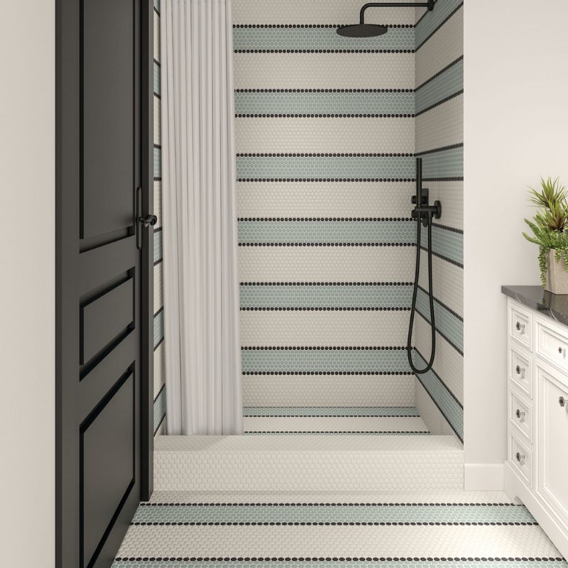 American Olean Unglazed Mosaics Restore Porcelain Tile - Lifestyle