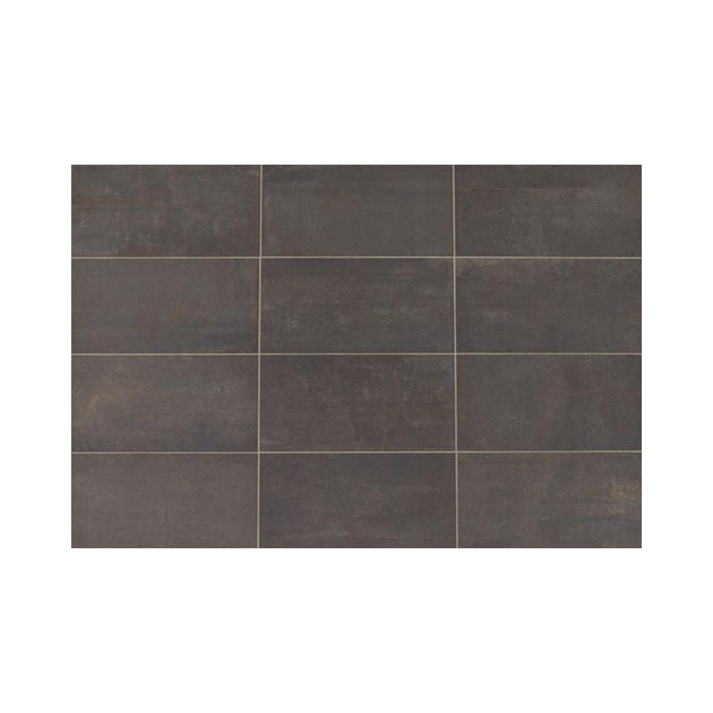 American Olean Union Black Nickel Concrete-Look Porcelain Tile - Rectangle