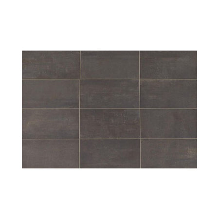 American Olean Union Black Nickel Concrete-Look Porcelain Tile - Rectangle