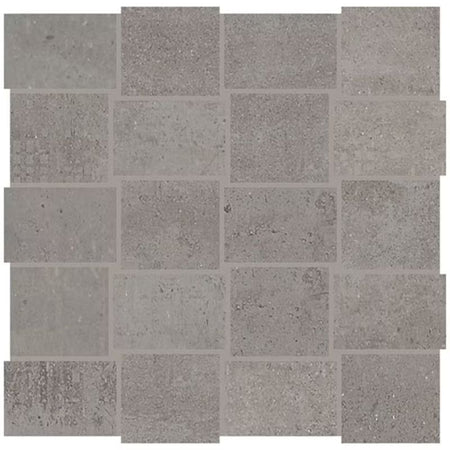American Olean Union Industrial Gray Concrete-Look Porcelain Tile - Modern Weave