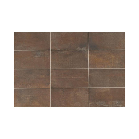 American Olean Union Rusted Brown Concrete-Look Porcelain Tile - Rectangle