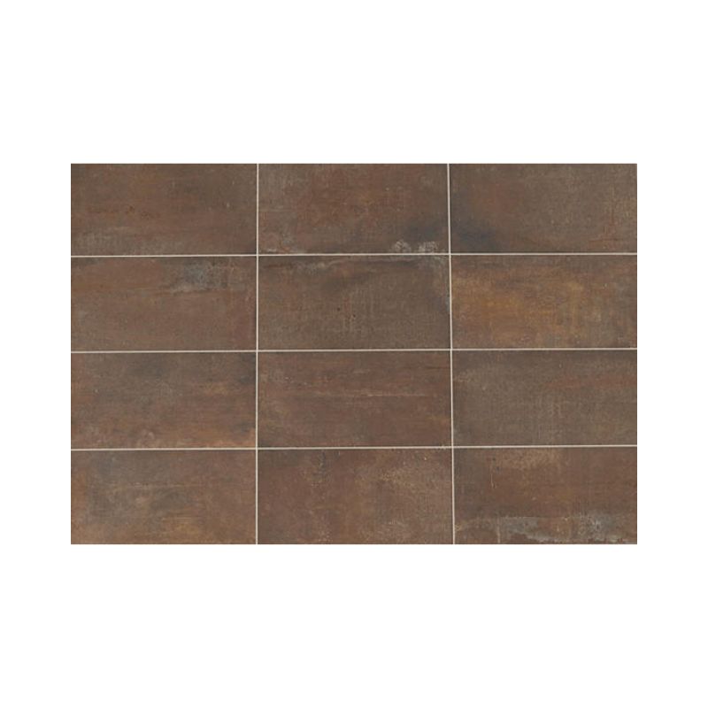 American Olean Union Rusted Brown Concrete-Look Porcelain Tile - Rectangle
