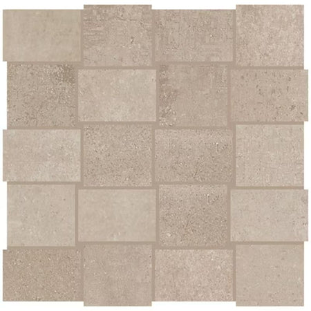 American Olean Union Weathered Beige Concrete-Look Porcelain Tile - Modern Weave