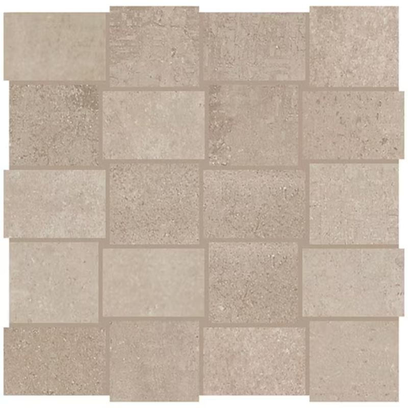 American Olean Union Weathered Beige Concrete-Look Porcelain Tile - Modern Weave