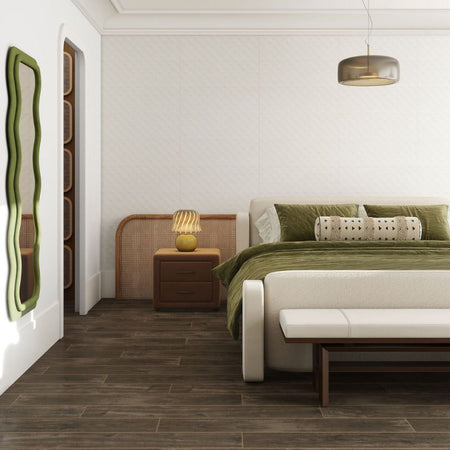 American Olean Walnut Brook Wood-Look Porcelain Tile - Plank Lifestyle