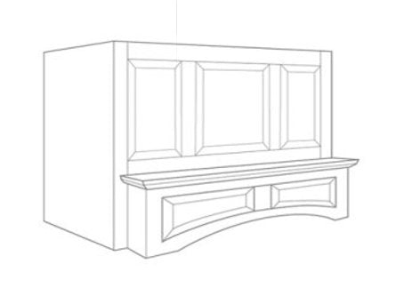 ARCHED WOOD HOOD - WHA423021-Quality Home Distribution