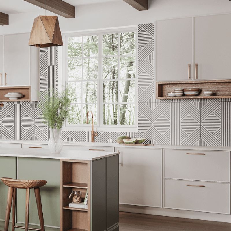Cubitac Artisan Silk Shaker Kitchen Cabinets - Lifestyle