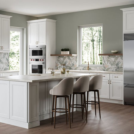 Cubitac Bergen Latte Shaker Kitchen Cabinets - Lifestyle 2