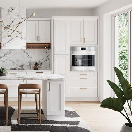 Cubitac Dover Latte Shaker Kitchen Cabinets - Lifestyle 2