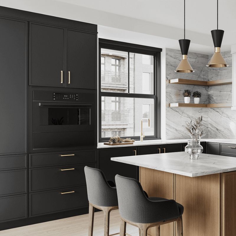Cubitac Madison Midnight Shaker Kitchen Cabinets - Lifestyle 1