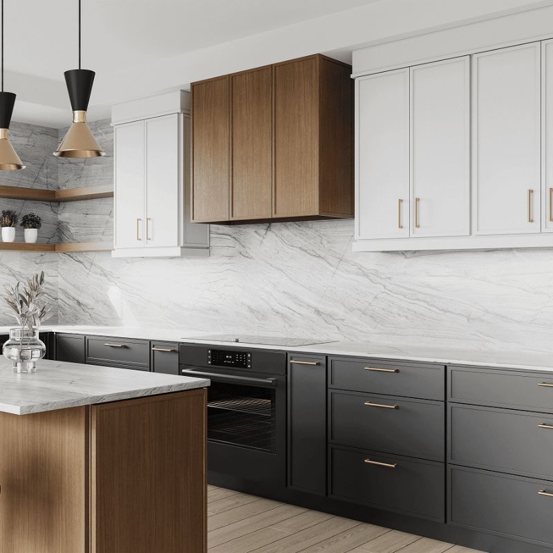 Cubitac Madison Midnight Shaker Kitchen Cabinets - Lifestyle 2