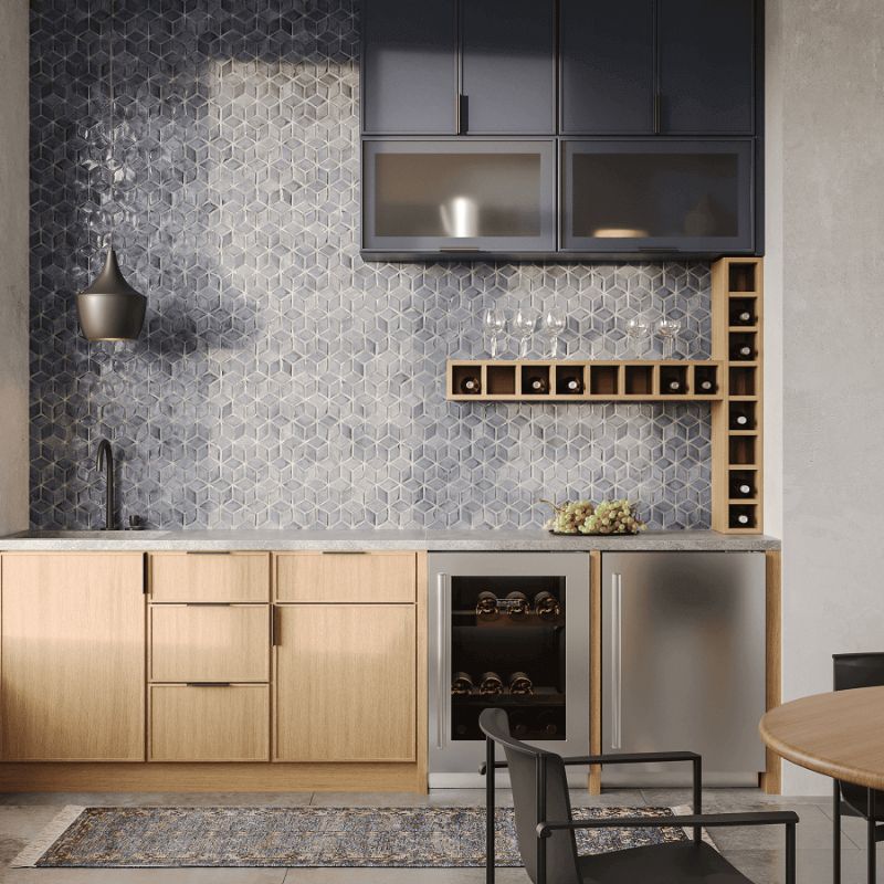 Cubitac Montclair Cashmere Shaker Kitchen Cabinets - Lifestyle