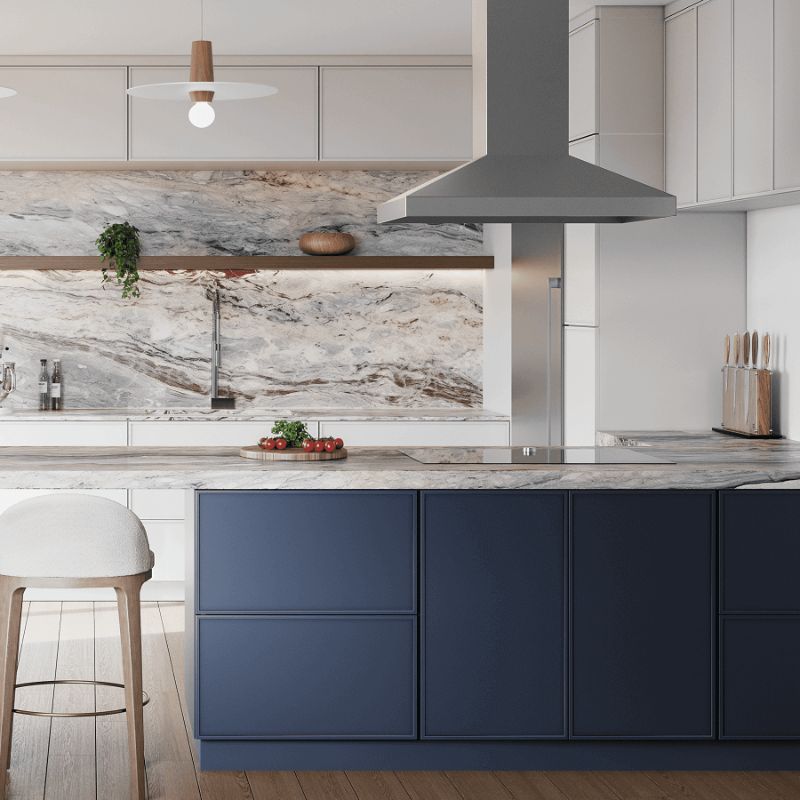 Cubitac Montclair Lace Shaker Kitchen Cabinets - Lifestyle 2