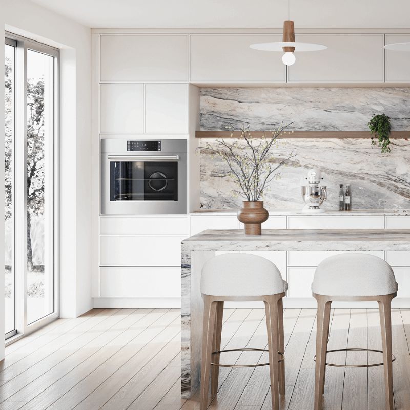 Cubitac Montclair Lace Shaker Kitchen Cabinets - Lifestyle 1