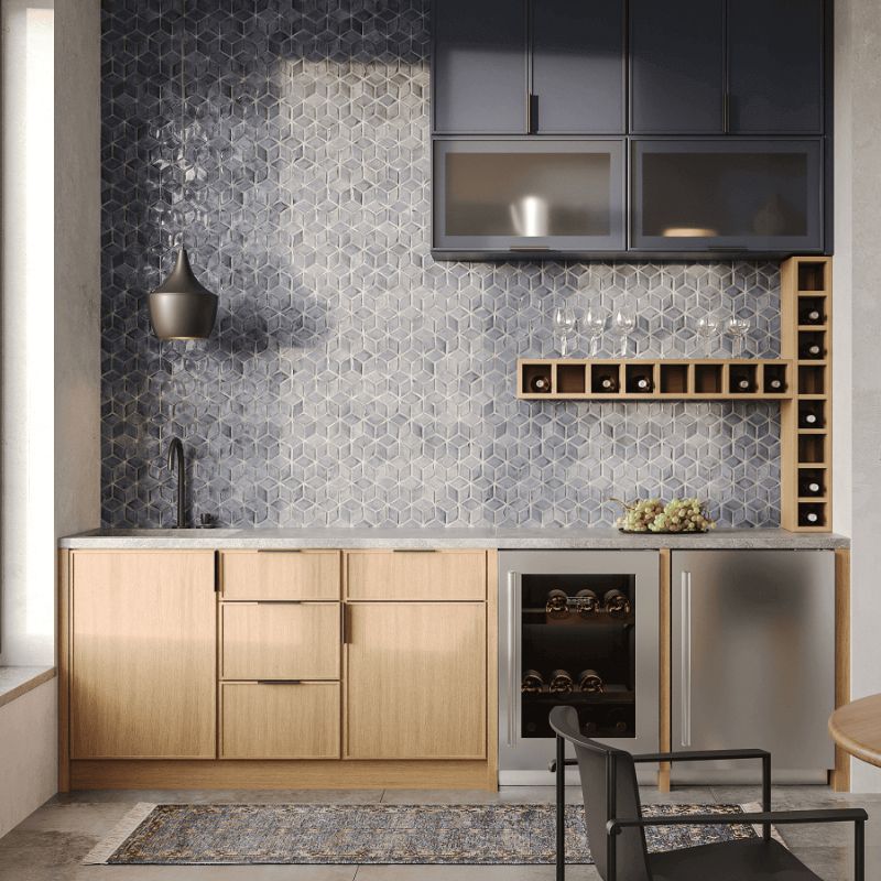 Cubitac Montclair Sapphire Shaker Kitchen Cabinets