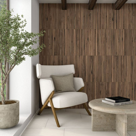 Daltile Acreage Highland Wood-Look Porcelain Tile - Stacked Lifestyle