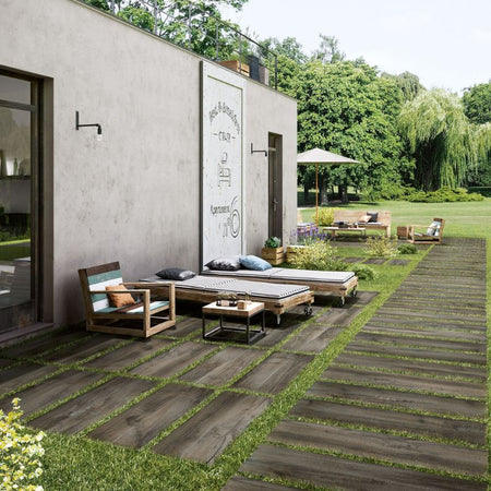 Daltile Commissary Proxy Grey Wood Look Porcelain Paver