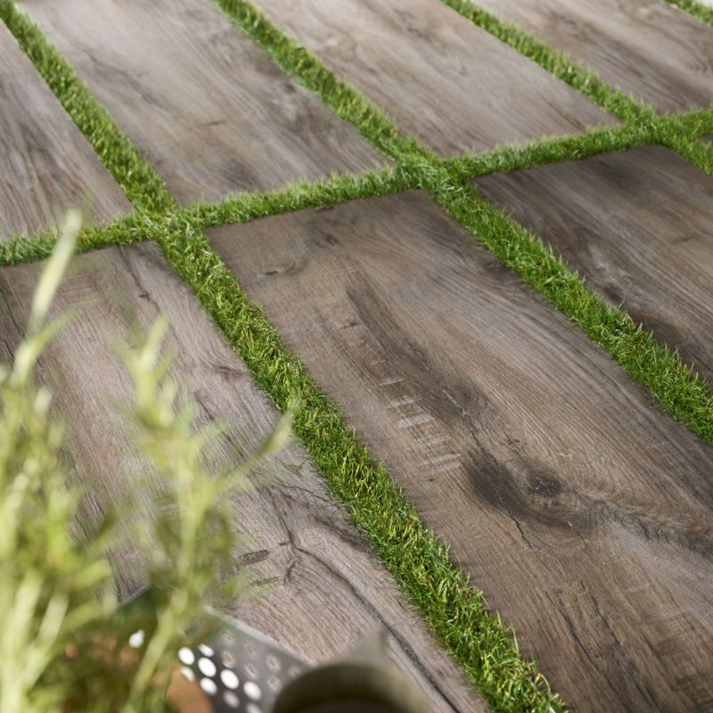 Daltile Commissary Proxy Grey Wood Look Porcelain Paver