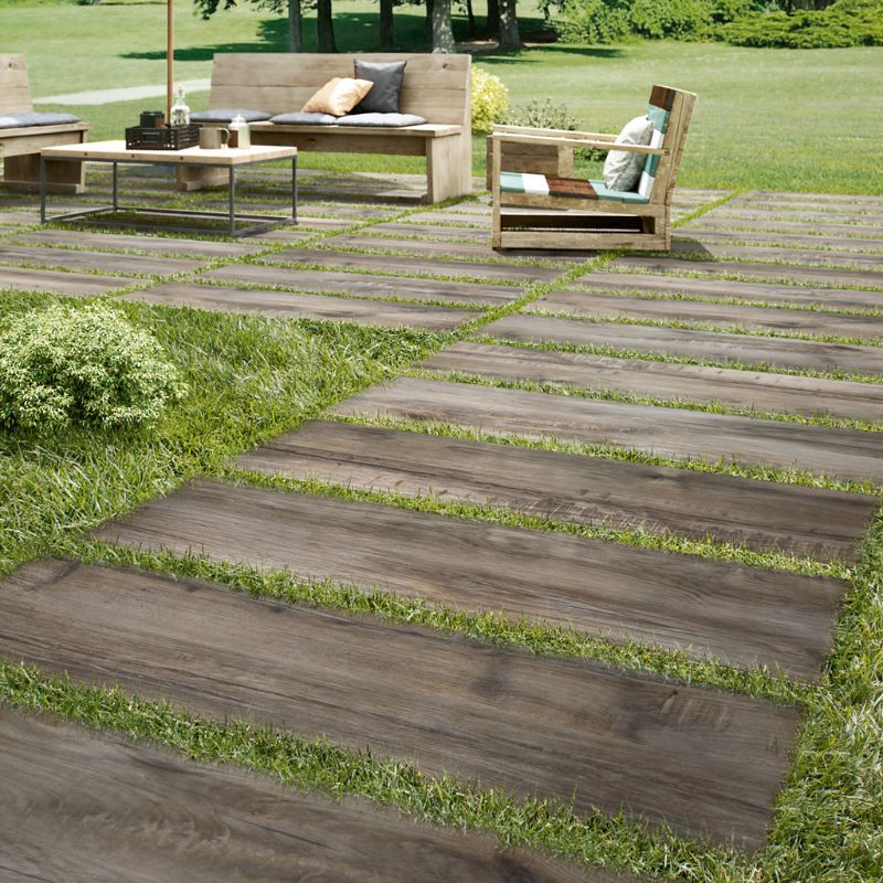Daltile Commissary Proxy Grey Wood Look Porcelain Paver