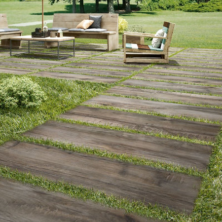Daltile Commissary Proxy Grey Wood Look Porcelain Paver